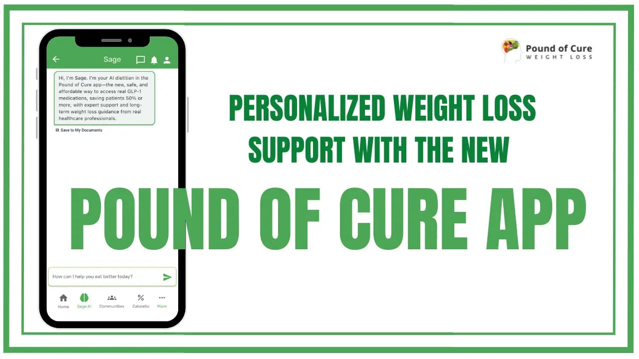 Personalized Weight Loss Support App with Pound of Cure